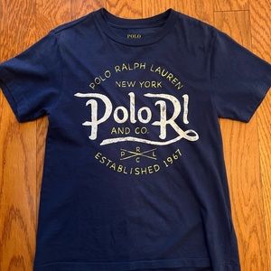 Polo RL Cotton Jersey Crewneck printed tee